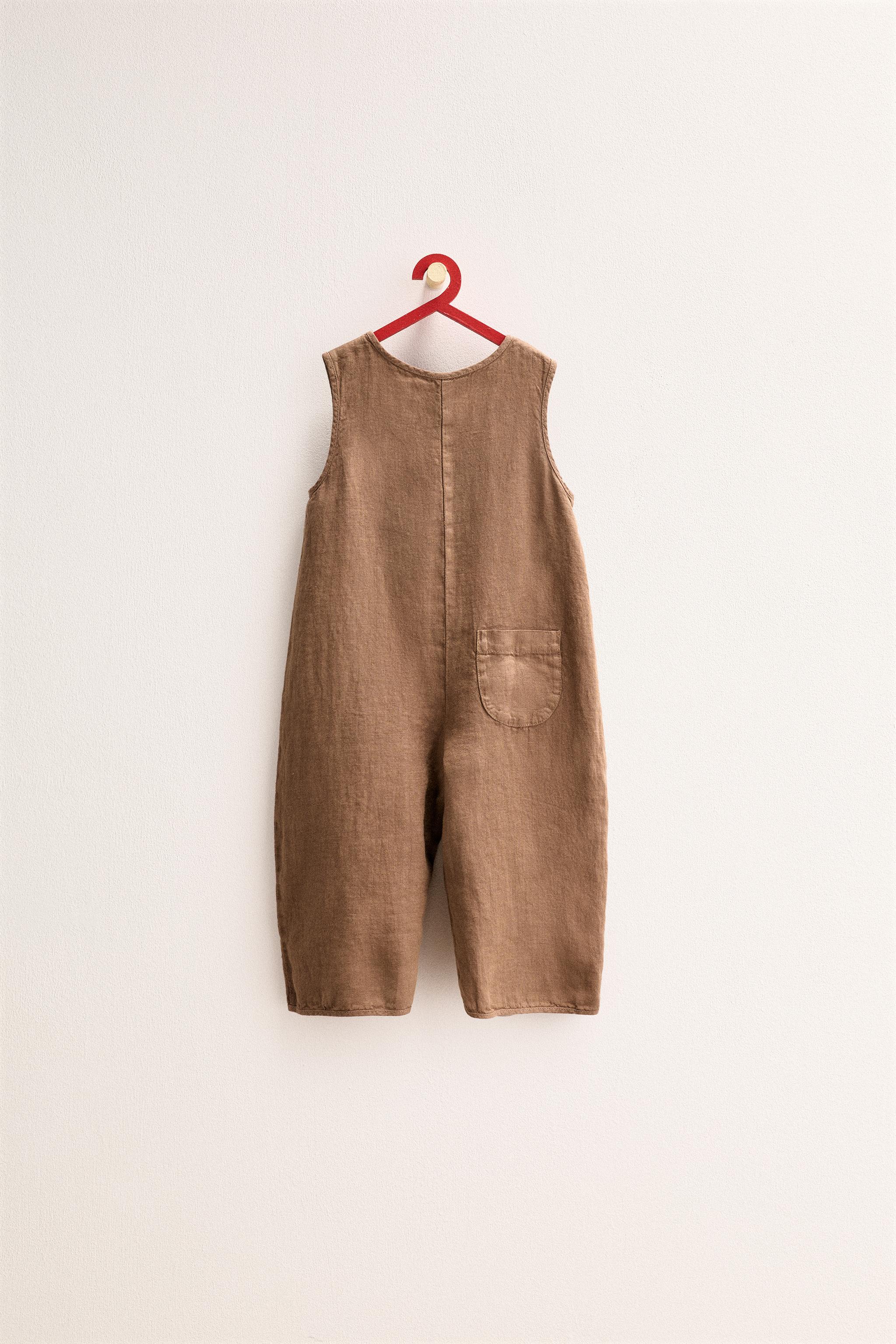 ZARA TIMELESS - SALOPETTE LONGUE 100% LIN
